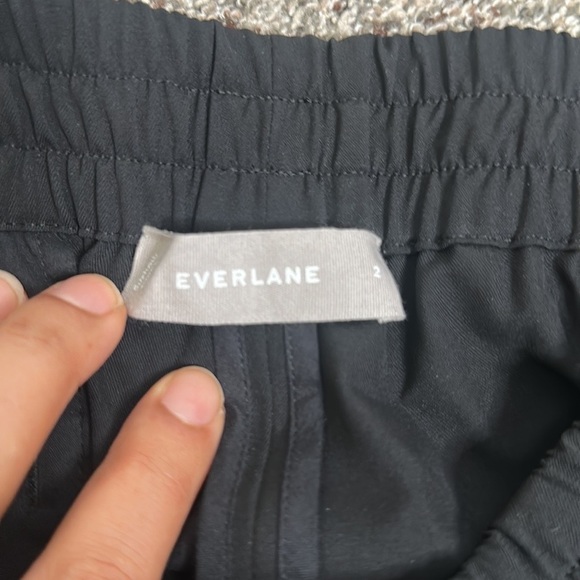 Everlane black pull on elastic waist wool pants size 2 - Picture 9 of 13